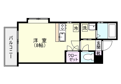 鹿児島市天保山町のマンションの間取り