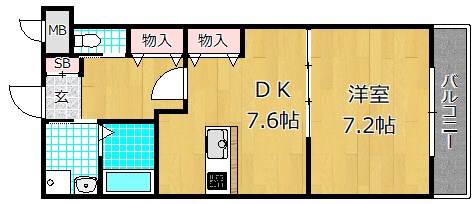 アンジェリーク磐船の間取り