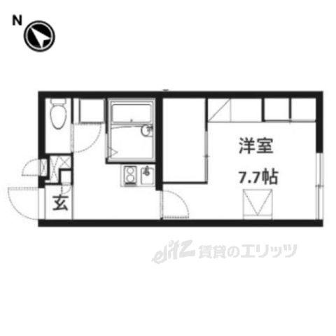 彦根市南川瀬町のアパートの間取り