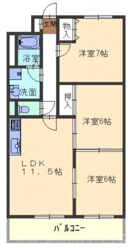 メルヴェーユ桂の間取り