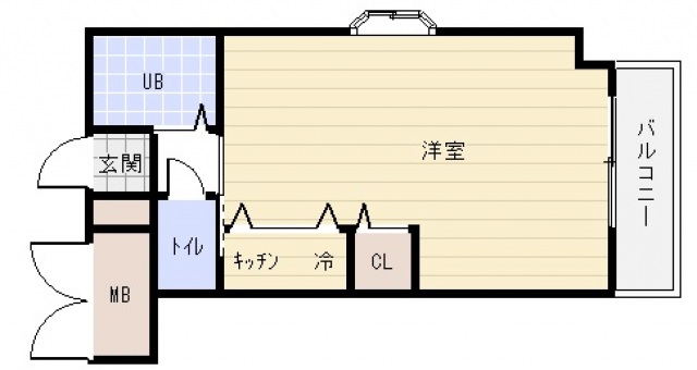 広島市中区舟入川口町のマンションの間取り