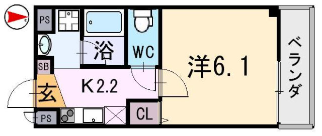 AQUA COURTIIの間取り