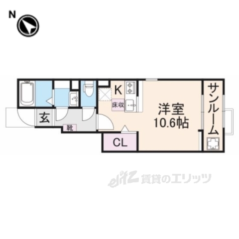 ルミエール弥栄１の間取り