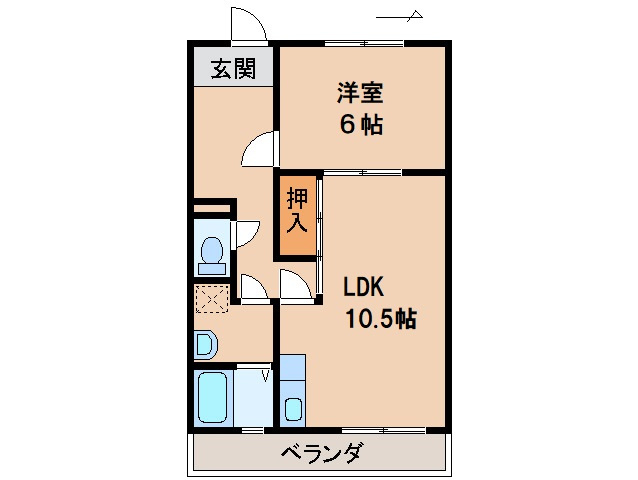 コーポラス千舟の間取り