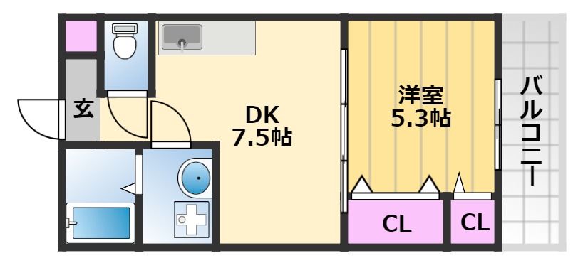 フジパレス東湊1の間取り