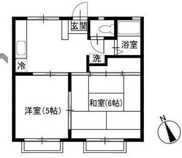 横浜市旭区川井本町のアパートの間取り