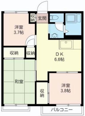 コーポ志村の間取り