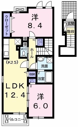 グロリアス　ホームIIの間取り