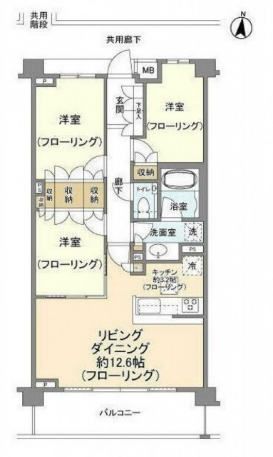 大田区田園調布本町のマンションの間取り