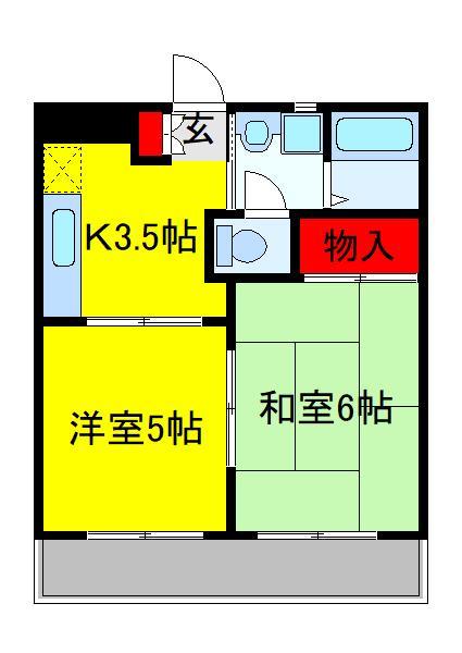 グランディーコート江戸川台の間取り