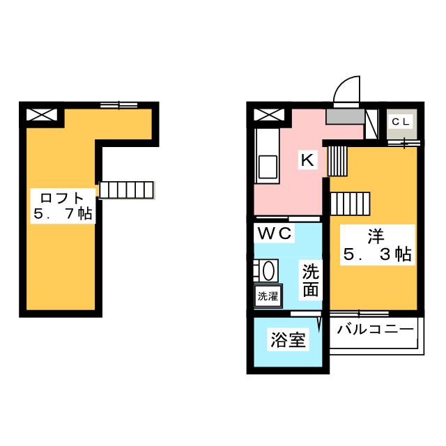 プラウド五番町の間取り