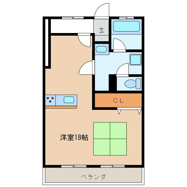 岐阜市市橋のマンションの間取り