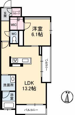 ソレイユコート中仙道の間取り