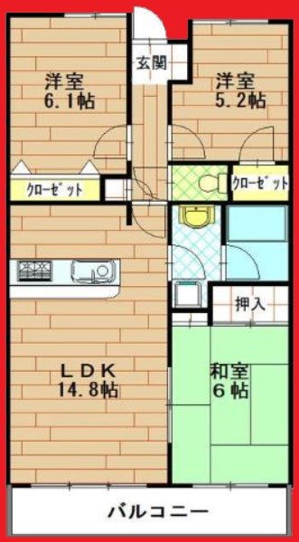 ディアパーク杉田南の間取り