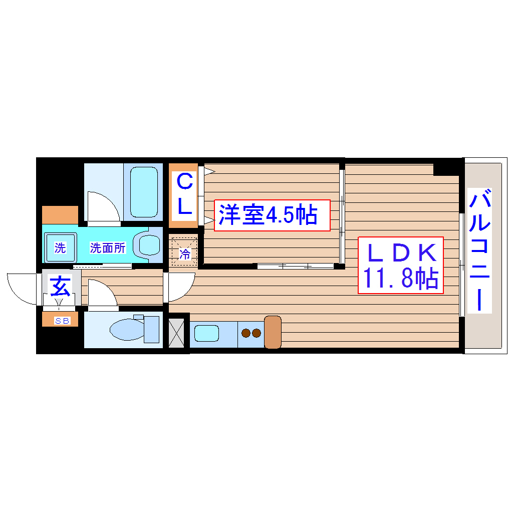 プラウドフラット河原町の間取り