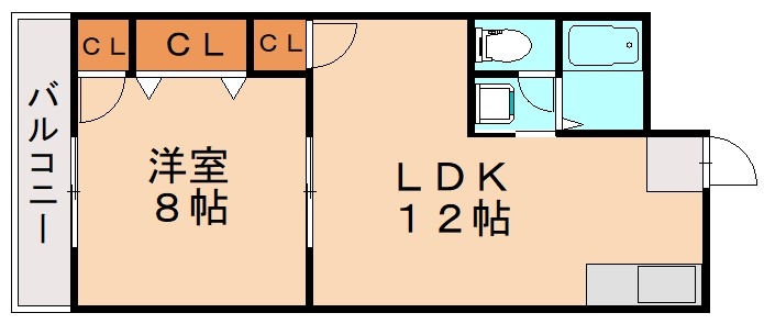 北九州市八幡西区青山のマンションの間取り