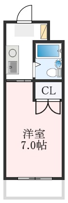 堺市南区土佐屋台のマンションの間取り