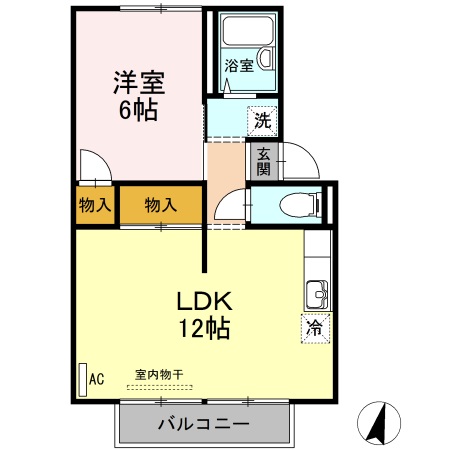 プレジール林の間取り