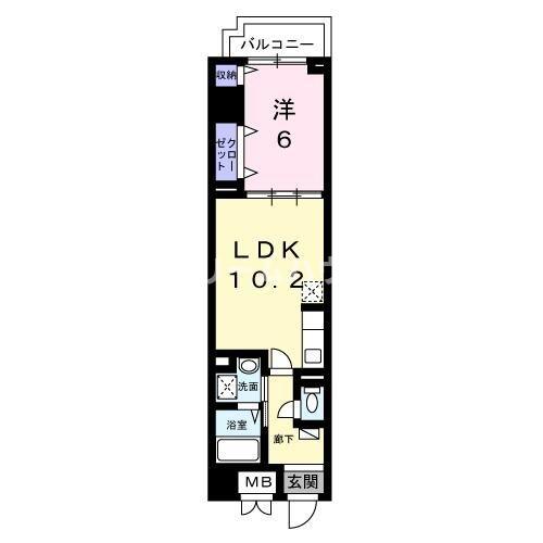 横須賀市小川町のマンションの間取り