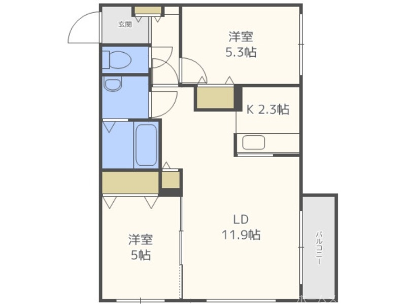 ブランシャール桑園の間取り