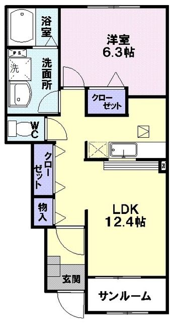 アンソレイエの間取り