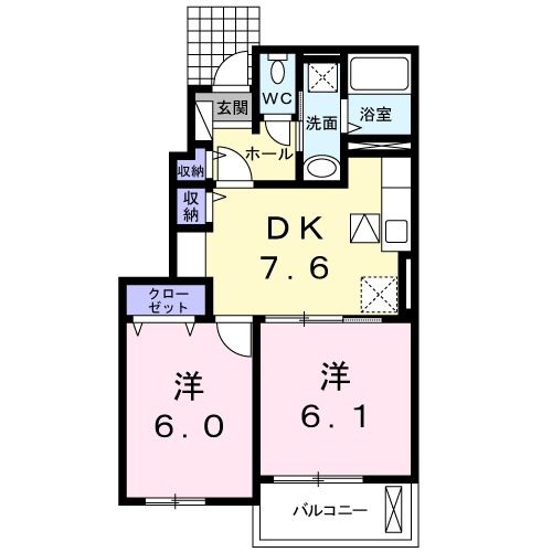 ファミール　船穂の間取り