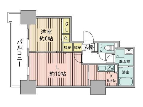 ティアラタワー中島倶楽部の間取り