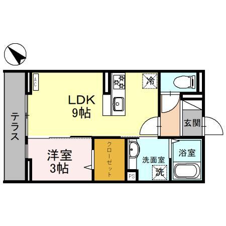 Ｄ－ＲＥＳＩＤＥＮＣＥ東田町の間取り