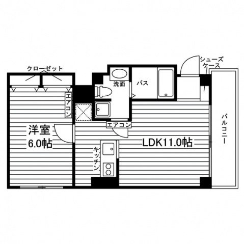 オンリーワンビル堀川の間取り