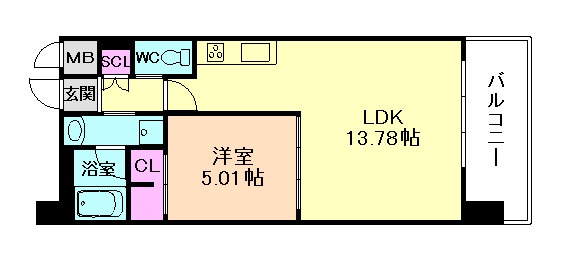 プレジオ御幣島ASIANの間取り