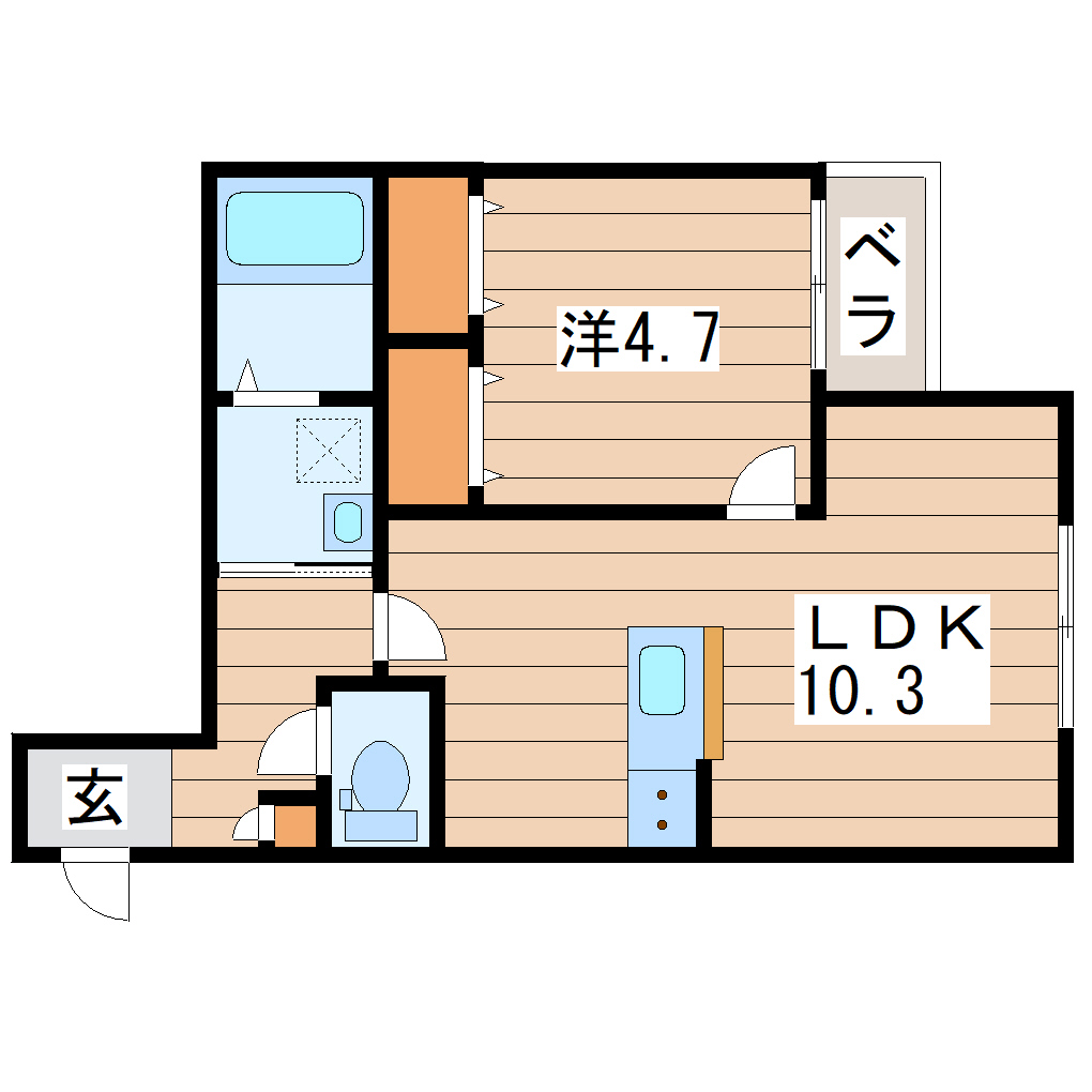 Rooms川端町の間取り