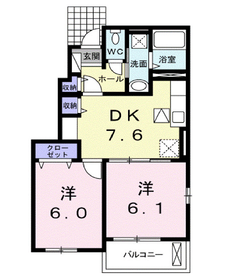 セイバリー　フレンディアIIの間取り