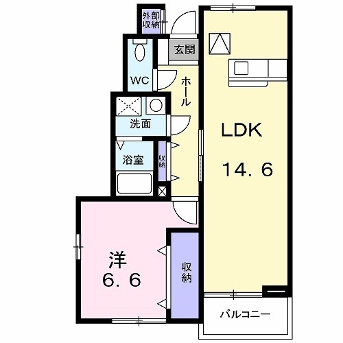 カンパーニャＡの間取り