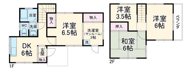 【西馬橋3-29-3戸建の間取り】