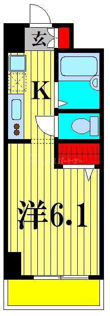 松戸市東松戸のマンションの間取り