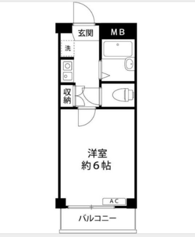 川崎市多摩区西生田のマンションの間取り