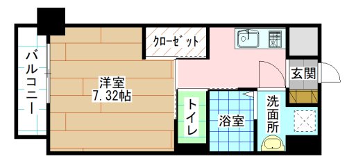 北九州市八幡西区折尾のマンションの間取り