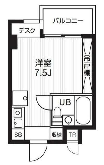 横浜市都筑区荏田南のマンションの間取り