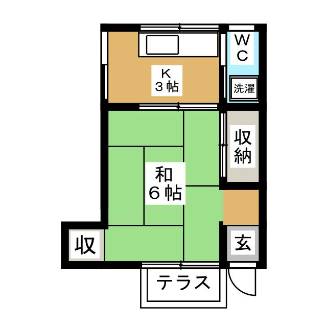 品川区小山台のアパートの間取り