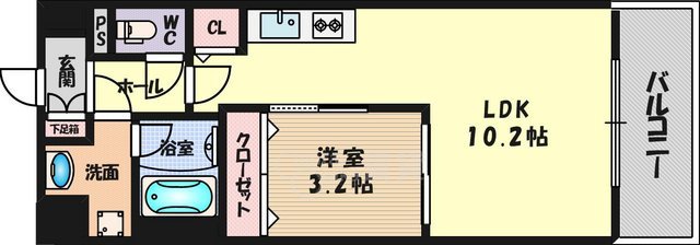 吹田市垂水町のマンションの間取り