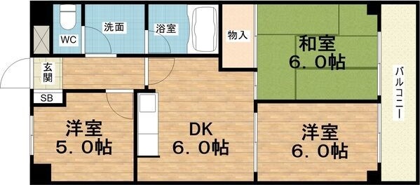 翠久マンションの間取り