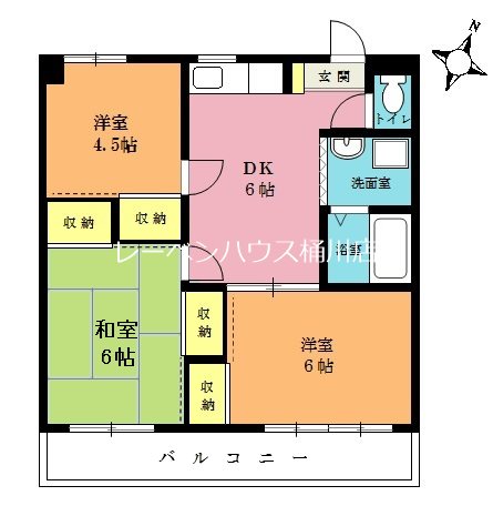 桶川中央マンションの間取り