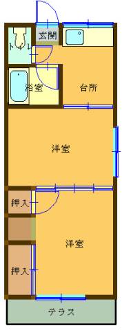 一の宮ハイツB棟_間取り_0