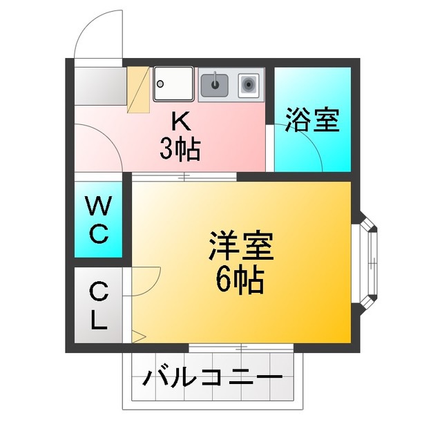 タウンパーク松の木の間取り写真