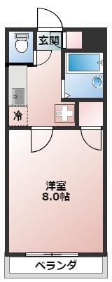 クレセール下伊福の間取り写真