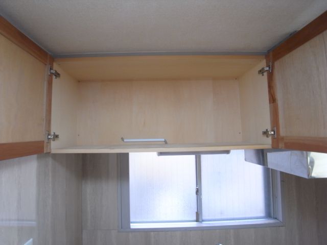 収納　キッチン上部の収納です！
