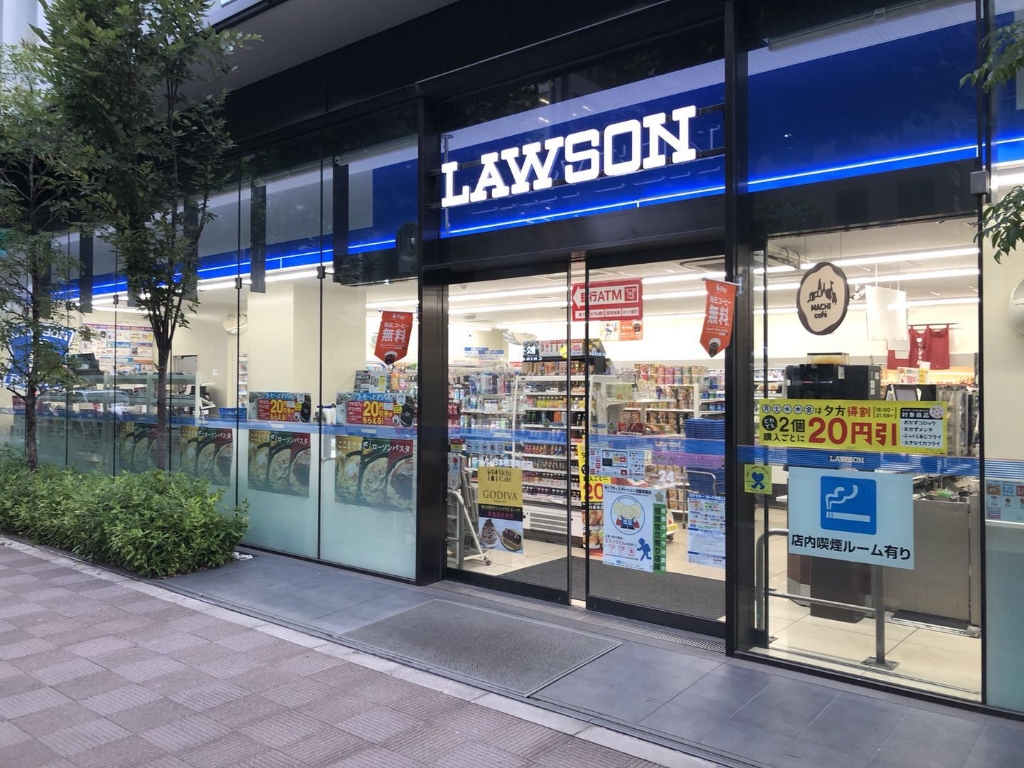 コンビニ　ローソン 日本橋茅場町一丁目店（コンビニ）まで356m