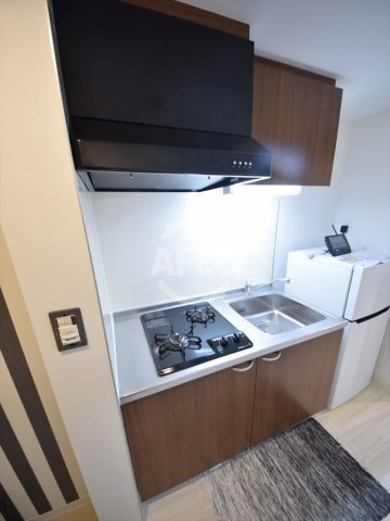 キッチン　グランエクラ田島　2口ガスシステムキッチン
