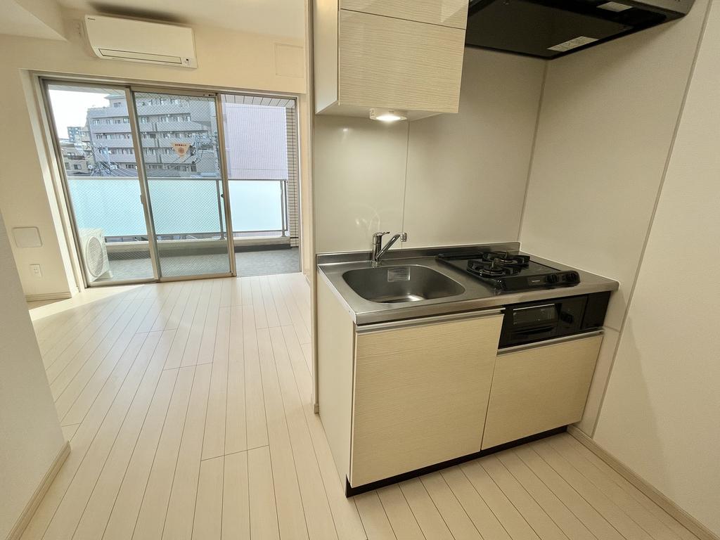 キッチン　２口コンロ・グリル付きです