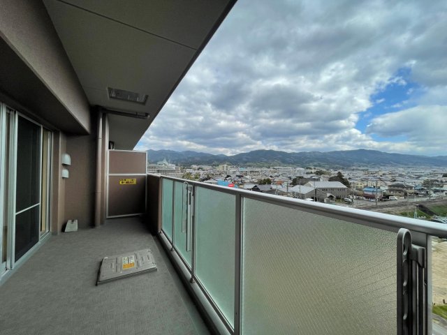 バルコニー　スロップシンク付きのバルコニー。